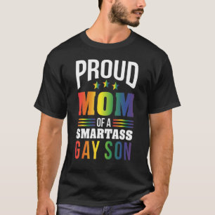 Camiseta Mãe Orgulhosa De Um Filho Gay Da Smartass Lgbt Org
