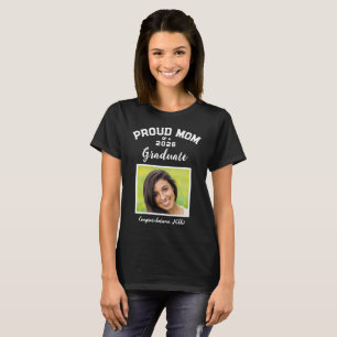 Camiseta Mãe Orgulhosa de um Graduado 2 molduras para fotos