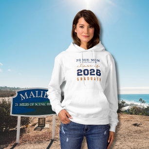 Camiseta Mãe Orgulhosa de um Graduado da Turma de 2026