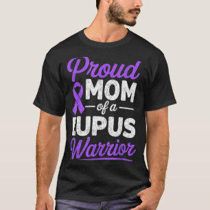 Camiseta Mãe orgulhosa de um guerreiro de lúpus lutador de