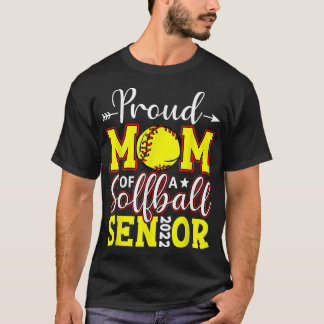 Camiseta Mãe Orgulhosa De Um Mais velho De Softball De 2022