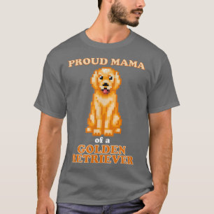 Camiseta Mãe Orgulhosa de um Proprietário de Cachorro Ouro