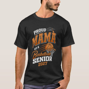 Camiseta Mãe Orgulhosa de um Veterano de Basquete Turma de