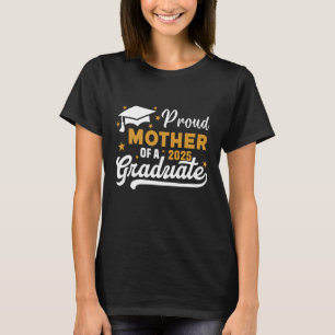 CAMISETA MÃE ORGULHOSA DE UMA CLASSE DE FORMANDOS DE 2025 D