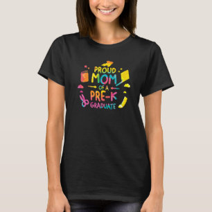 Camiseta Mãe Orgulhosa De Uma Formatação Pré-K De Formando 