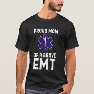 Camiseta Mãe Orgulhosa De Uma Valente Auxiliar De Enfermage
