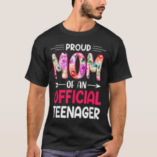 Camiseta Mãe Orgulhosa do Aniversário Oficial do 13