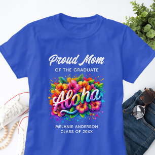 Camiseta "Mãe Orgulhosa do Graduado" Formatura Aloha