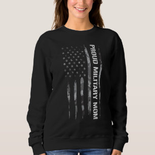 Camiseta Mãe Orgulhosa Mãe Militar Frases da Bandeira Ameri