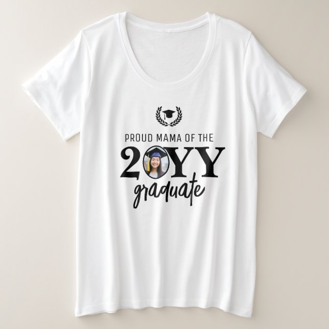 Camiseta Mãe Orgulhosa Moderna Personalizada do Pai Formand (Frente do Design)