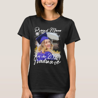 Camiseta Mãe Orgulhosa Personalizada Do Formando De 2024