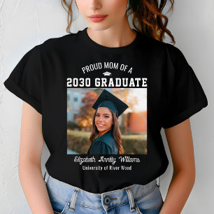 Camiseta Mãe Orgulhosa Senior Personalizado Ano Graduado Fo