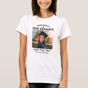 Camiseta Mãe Orgulhosa Senior Personalizado Ano Graduado Fo