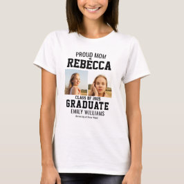 Camiseta Mãe Orgulhosa Turma de 2025 Graduada Parental Pers