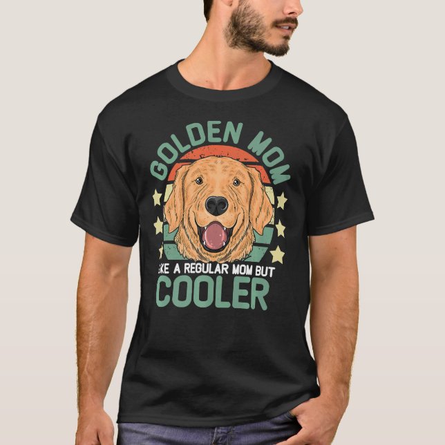Camiseta Mãe ouro Para Mulheres Cachorro Mãe (Frente)