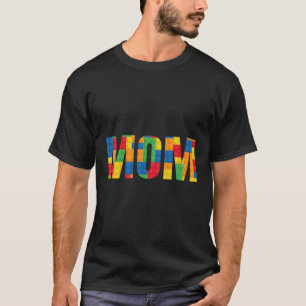 Camiseta Mãe Pai Brick Master Builder Blocks Se