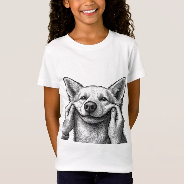 Camiseta Mãe/Pai de cachorro fofo  (Frente)