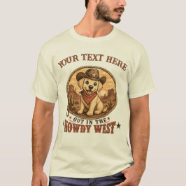 Camiseta Mãe/Pai de Labrador Personalizado Cowboy