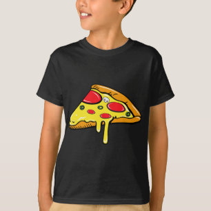 Camiseta Mãe Pai Filho Filha Pizza Fatia Correspondente
