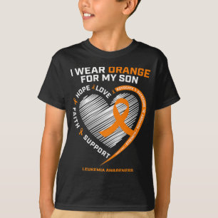Camiseta Mãe Pai Leucemia Consciência Filho Leucemia Consci