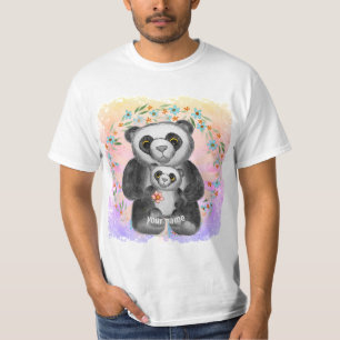 Camiseta Mãe Panda Bear Love