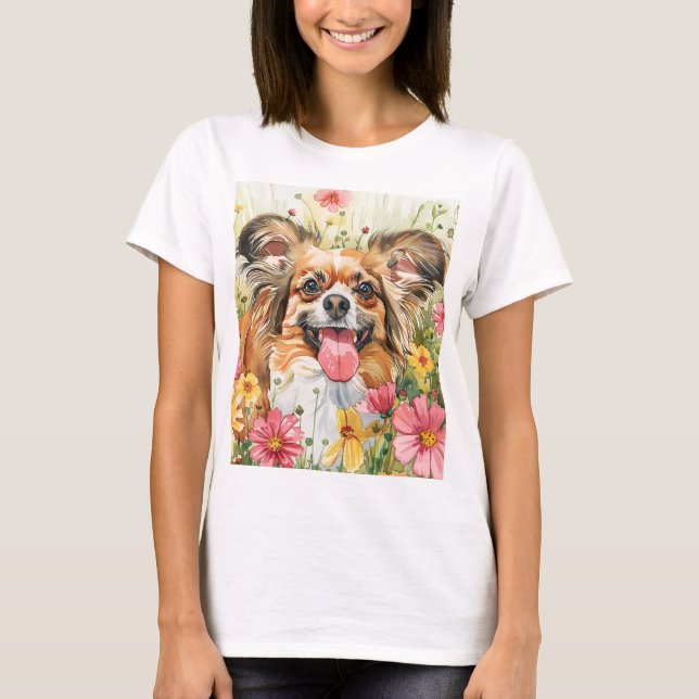 Camiseta Mãe Papillon – Aquarela (Frente)