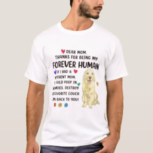 Camiseta Mãe para sempre Ouro humano de creme mães de varej