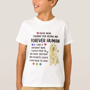Camiseta Mãe para sempre Ouro humano de creme mães de varej