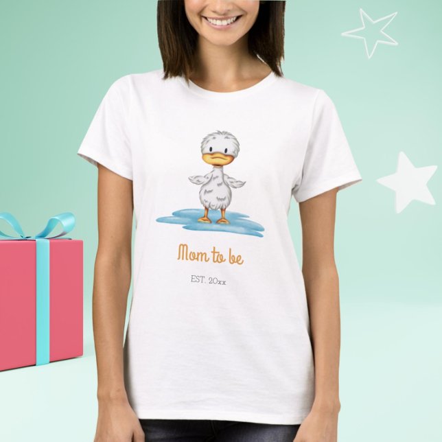Camiseta Mãe para ser bonitinha (Mom to Be Cute Duckling T-Shirt)