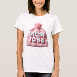 Camiseta Mãe para ser Design de anúncio de bebê com um bebê