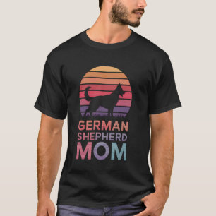Camiseta Mãe Pastor Alemão Engraçado Pastor Alemão