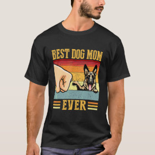 Camiseta Mãe Pastora Alemã Melhor Mãe de Cachorro de Todos