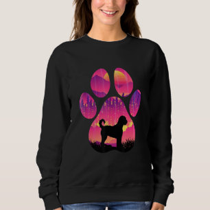 Camiseta Mãe Pata Labradoodle Pai Cachorro Mulheres Homens