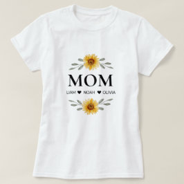Camiseta Mãe Personalizada Com Presente De Dia de as mães D