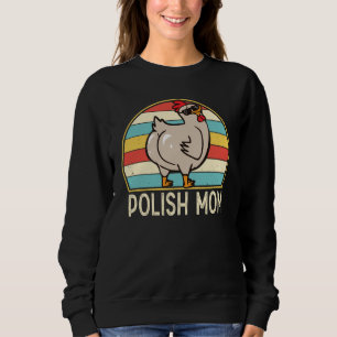 Camiseta Mãe Polonesa Linda Raça de Galinha Mãe Agricultora