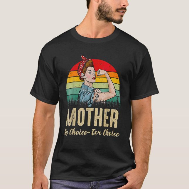 Camiseta Mãe por Escolha para o Poder Feminista (Frente)