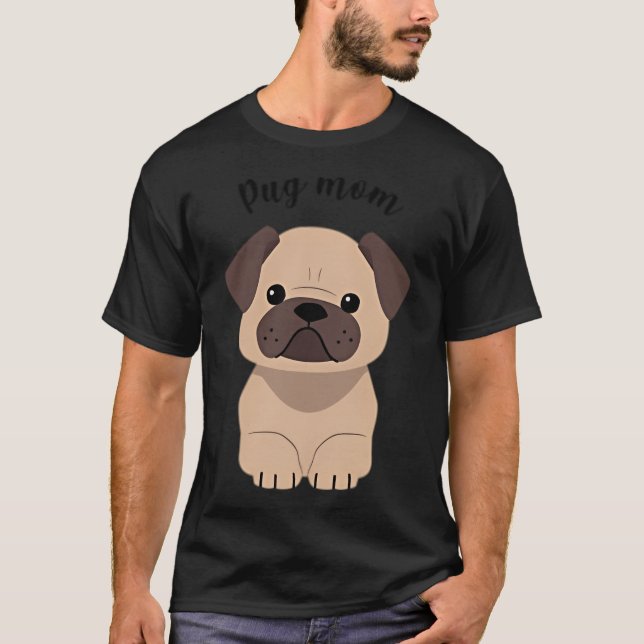 Camiseta Mãe Pug (Frente)