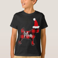 Mãe Pug Cachorro Natal Mamãe Pajama Xadrez Vermelh