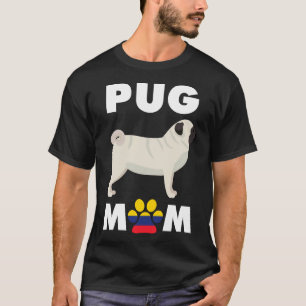Camiseta Mãe Pug Colombiana 1013