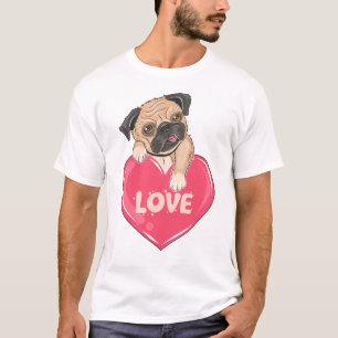 Camiseta Mãe Pug Engraçada Amante de Cachorro de Estimação