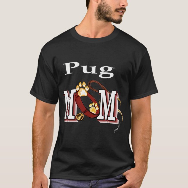 Camiseta Mãe Pug Mais Legal (Frente)