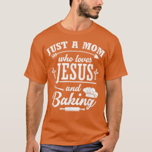 Camiseta Mãe Que Ama Jesus E Torcador De Bolo Mãe 236