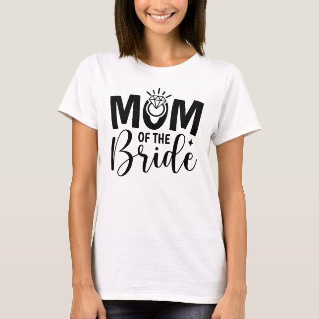 Camiseta Mãe Radiante da Noiva (Frente)