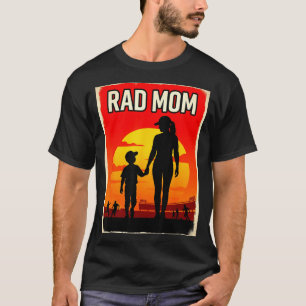 Camiseta Mãe radical mãe e filho futebol mãe pôr do sol