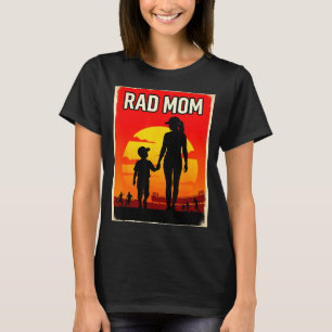 Camiseta Mãe radical mãe e filho futebol mãe pôr do sol