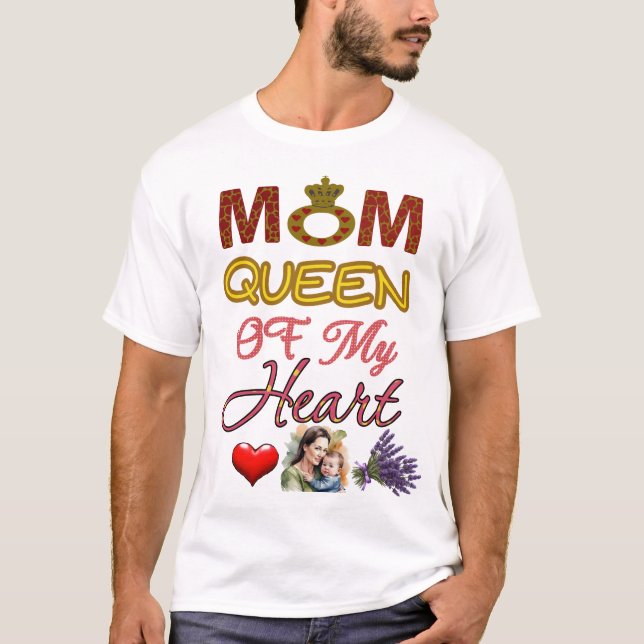 Camiseta Mãe Rainha do Meu Coração (Frente)