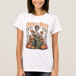 Camiseta Mãe Rainha do Remendo Outono Abóbora