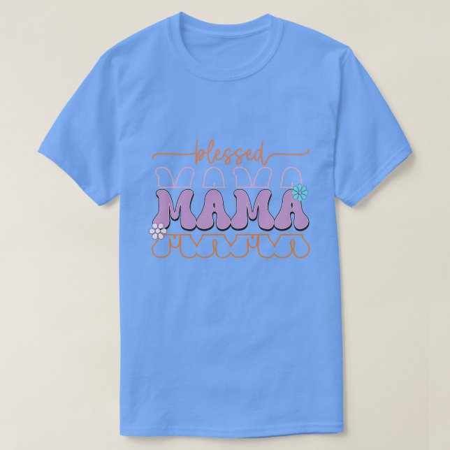 Camiseta Mãe retrô 9 (Frente do Design)