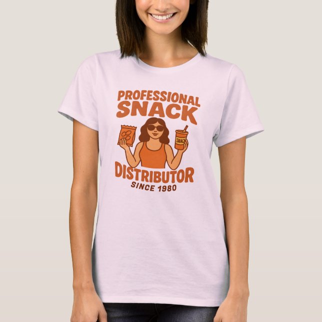 Camiseta Mãe Retro Groovy Distribuidora Profissional de Lan (Frente)