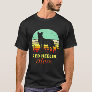 Camiseta Mãe Retro Red Heeler Cadela de Gado Australiana